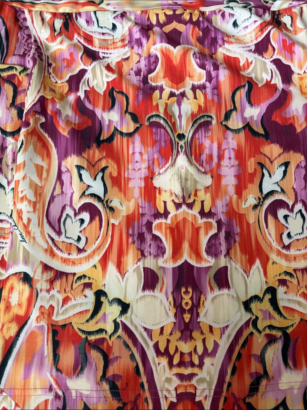 Chico's Purple & Pink Multicolor Printed Mini Skirt - Picture 2 of 11